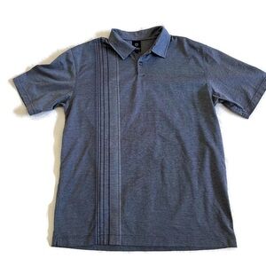 NIKE Golf Polo Shirt VTG Herringbone Striped Short Sleeve Men's Size XL